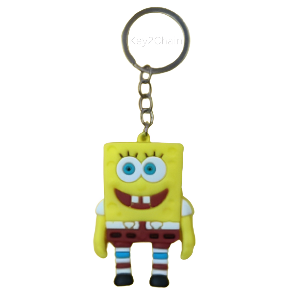 Cute SpongeBob SquarePants Figure Pocket Pendant Key Chain