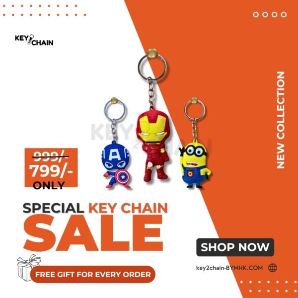 Avengers Key Chains + Minions Key Chain 3-IN-1 Deal